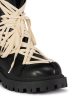 AZALEA WANG ARJUN LACE DETAIL COMBAT BOOTIE IN BLACK Online Sale