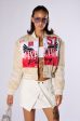 FAST LANE EMBROIDERED BOMBER Sale