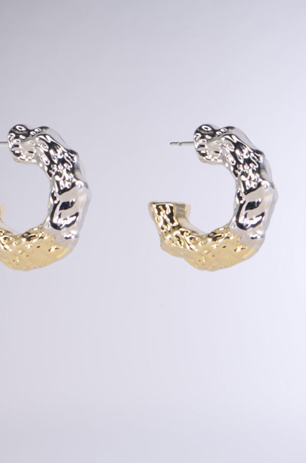 MIXED FEELINGS HOOP EARRING IN GOLD Online now