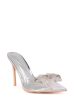 AZALEA WANG VIHAAN PVC PUMP WITH SILVER RHINESTONE BOW For Discount