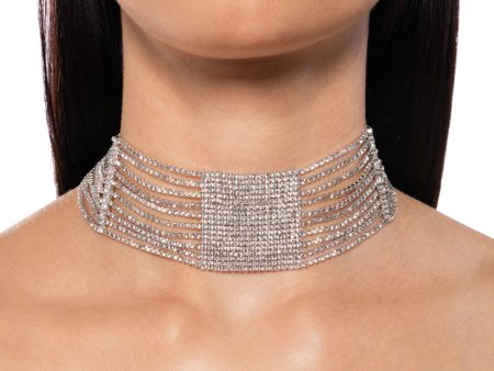 PAY ME IN DIAMONDS CHOKER IN SILVER Online