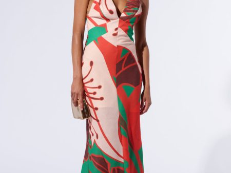 HIBISCUS HONEY PRINTED MAXI DRESS on Sale