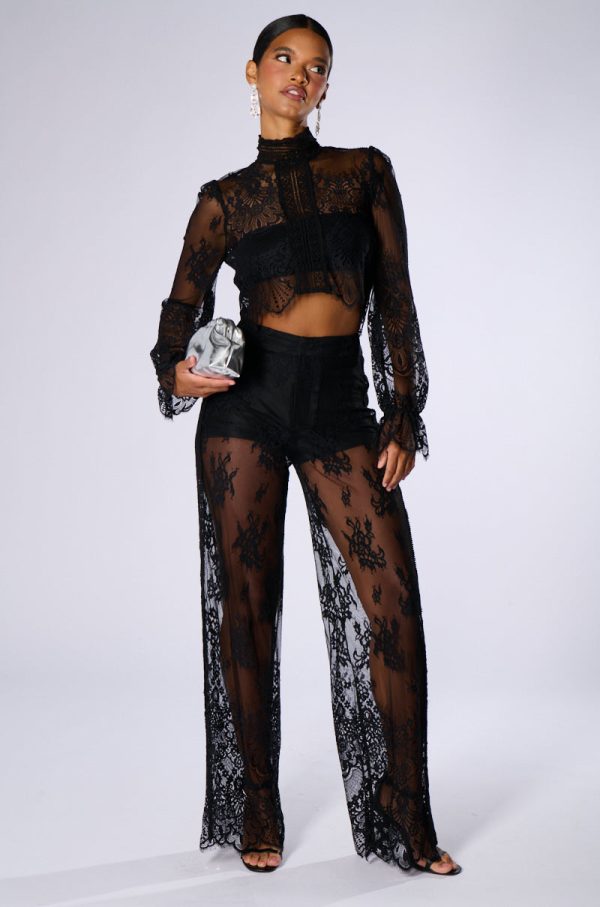 MISS ME YET LACE TROUSER Fashion