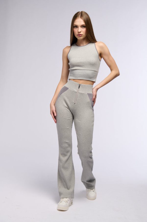 ELEMENT HEATHER GREY RIBBED TANK TOP Hot on Sale