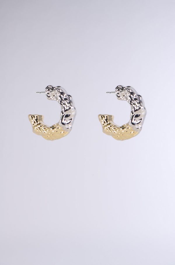 MIXED FEELINGS HOOP EARRING IN GOLD Online now