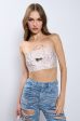 YOU KNOW THE DRILL RHINESTONE TOP Hot on Sale