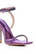 AZALEA WANG ELVEN PURPLE DIAMOND HEEL SANDAL Online Hot Sale