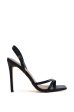 LOVEY DOVEY BLACK LACE GLADIATOR STILETTO SANDAL Hot on Sale