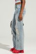 MADDIE MID RISE WIDE LEG JEANS Cheap