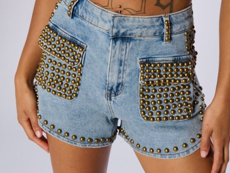 LOSE CONTROL DENIM SHORT Cheap