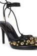 AZALEA WANG AMADEUS BLACK EMBELLISHED PUMP Discount