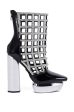 AZALEA WANG AURI BLACK CAGED BOOTIE Online