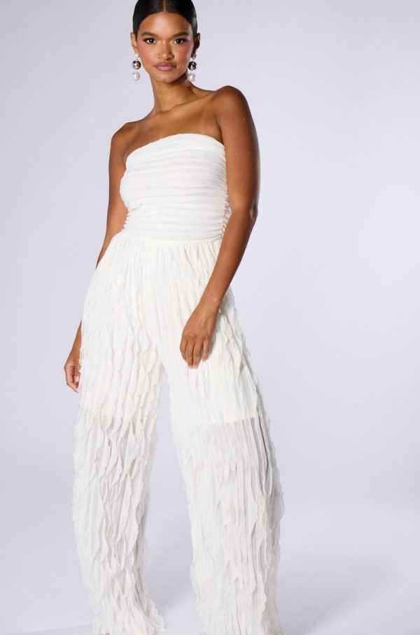 LILIANA STRAPLESS MESH JUMPSUIT Supply