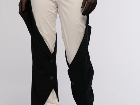 BOWIE COLORBLOCKED STRAIGHT LEG TROUSER For Discount