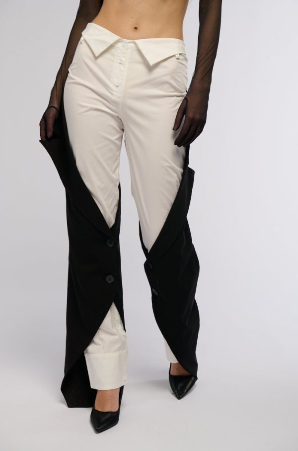 BOWIE COLORBLOCKED STRAIGHT LEG TROUSER For Discount