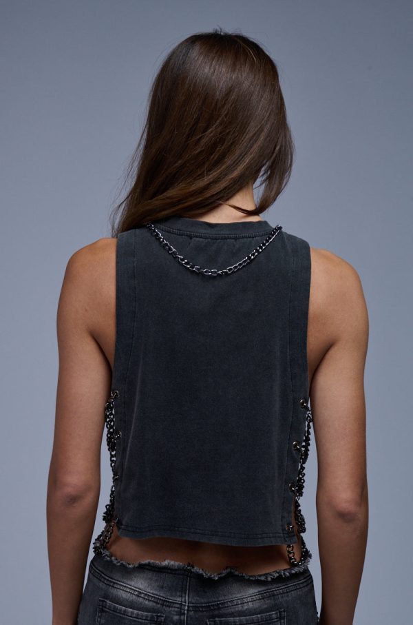 BIG CAT ENERGY GRAPHIC CHAIN DETAIL TANK Online Sale