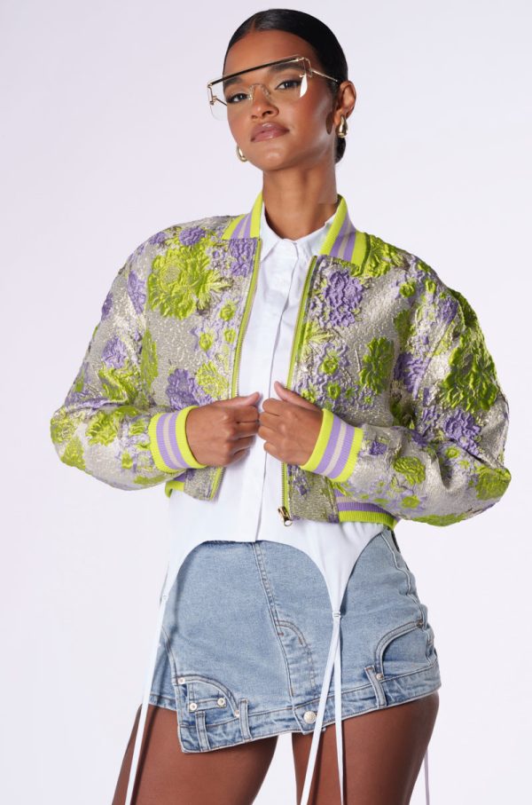 KYLA BROCADE BOMBER Cheap