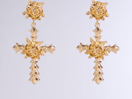 MILAN CROSS EARRING Sale