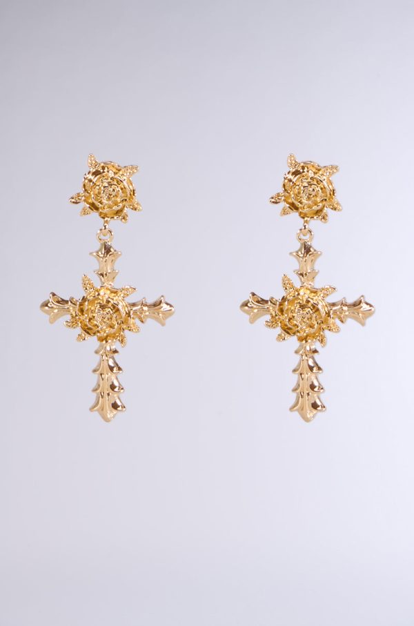 MILAN CROSS EARRING Sale