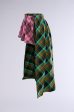 MIXED PRINTS PLAID BELT SKIRT Cheap