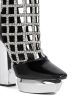 AZALEA WANG AURI BLACK CAGED BOOTIE Online