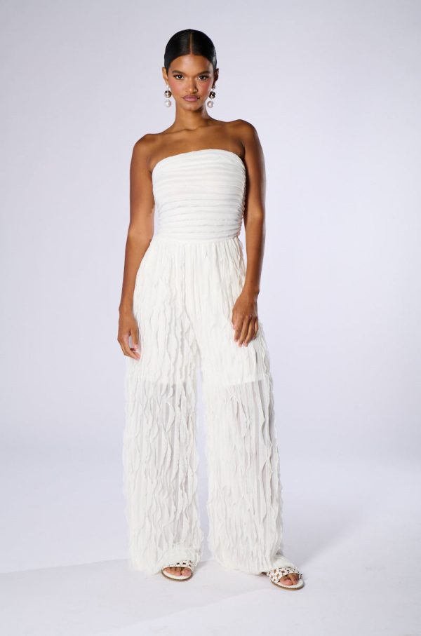 LILIANA STRAPLESS MESH JUMPSUIT Supply