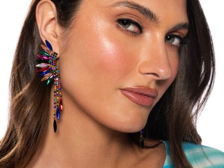 FIERCELY MULTI COLOR STATEMENT EARRING Online