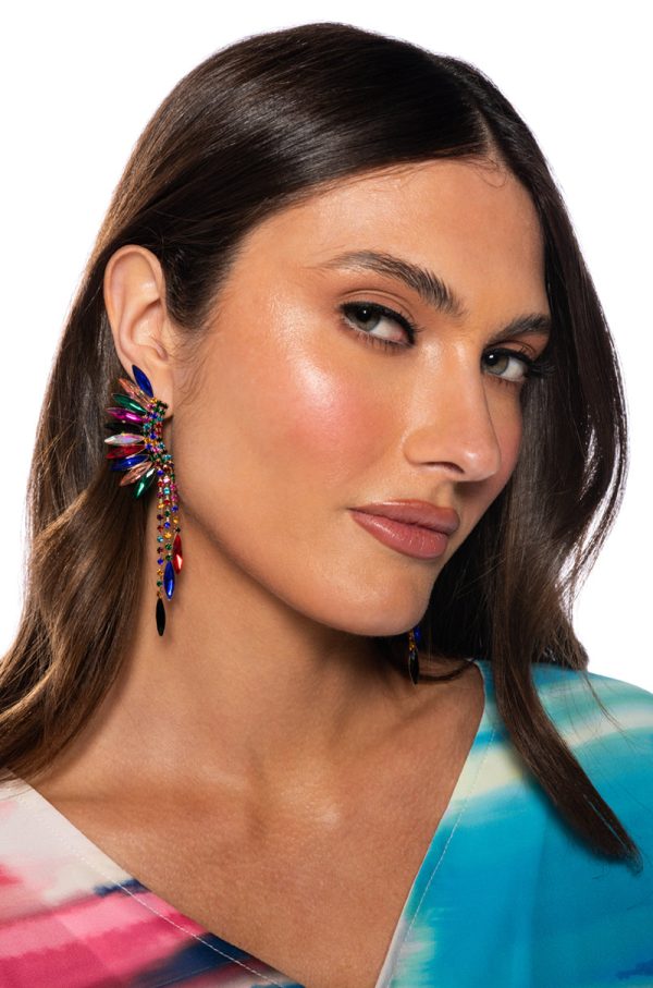 FIERCELY MULTI COLOR STATEMENT EARRING Online