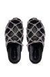 AZALEA WANG SHYLAH BLACK DIAMOND ROPE NETTED FLAT Online now