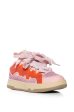 AZALEA WANG CINNABAR PINK AND ORANGE EMBELLISHED SNEAKER Cheap