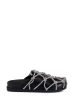 AZALEA WANG SHYLAH BLACK DIAMOND ROPE NETTED FLAT Online now