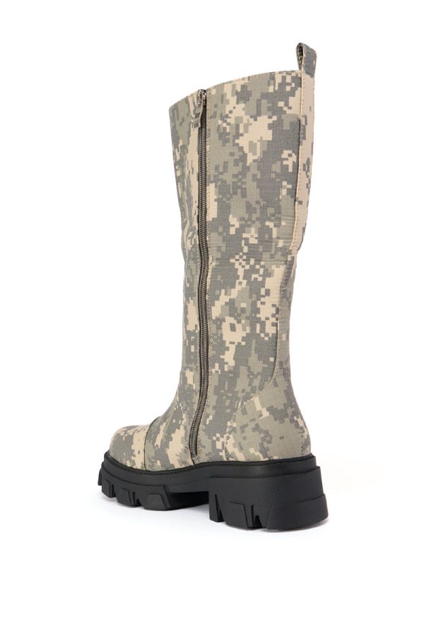 AZALEA WANG ARCADIO CAMO BOOT For Discount