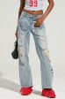 MADDIE MID RISE WIDE LEG JEANS Cheap