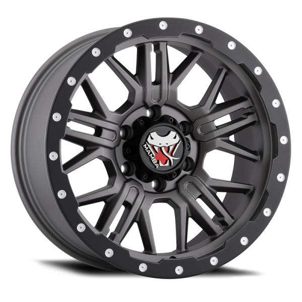 Mamba M25 20x9 6x135 ET12 Matte Grey w  Black Lip Edge Supply