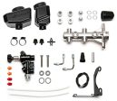 Wilwood Remote Tandem M C Kit w Brkt and Valve - 1.12in Bore Burnished Sale