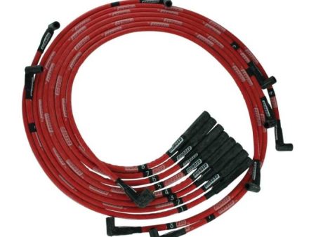 Moroso BB Chrysler Mopar 361 383 400 440 Str Plug Boots HEI SleevedUltra Spark Plug Wire Set - Red Online Hot Sale