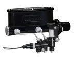 Wilwood HV Tandem M C Kit w L H Bracket & Prop Valve - 1in Bore Black For Cheap