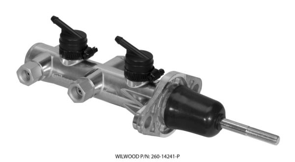 Wilwood Tandem Remote Master Cylinder - 7 8in Bore Ball Burnished Fashion