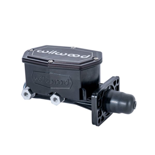 Wilwood Compact Tandem Master Cylinder w  Mopar 4 Bolt Flange 1in Bore - Black Online now