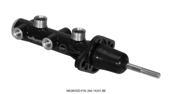 Wilwood Tandem Remote Master Cylinder - 7 8in Bore Black Fashion