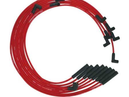 Moroso BB Chrysler Mopar 361 383 400 440 Str Plug HEI Ultra Spark Plug Wire Set - Red Online Hot Sale