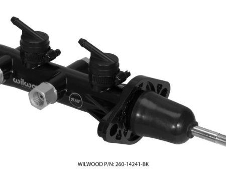 Wilwood Tandem Remote Master Cylinder - 7 8in Bore Black Fashion