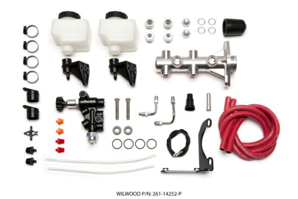 Wilwood Tandem Remote M C Kit w L H Brkt & Prop Valve - 1 1 8in Bore Ball Burnished Online