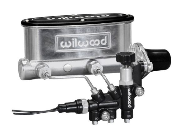 Wilwood HV Tandem M C Kit w L H Bracket & Prop Valve - 1 1 8in Bore Ball Burnished Discount