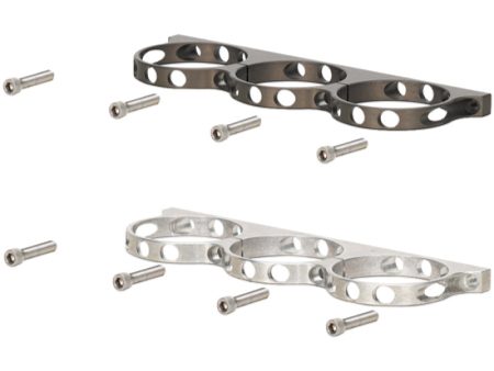 Wilwood Triple Aluminum Reservoir Lightweight Bracket w  Mounting Screws - Billet Online Hot Sale