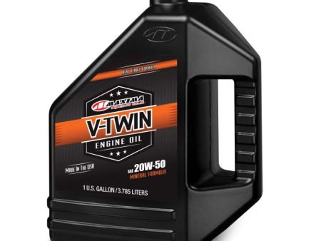 Maxima V-Twin Mineral 20W-50 - 128oz Online now