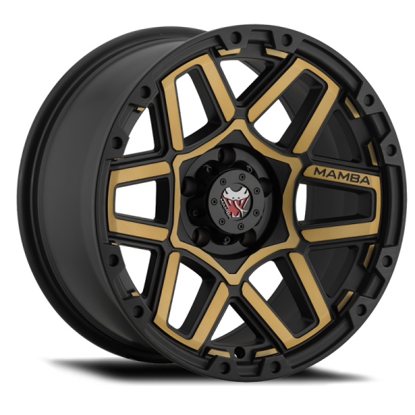 Mamba M23 20x9 6x139.7 ET12 Matte Black w  Bronze Face For Sale