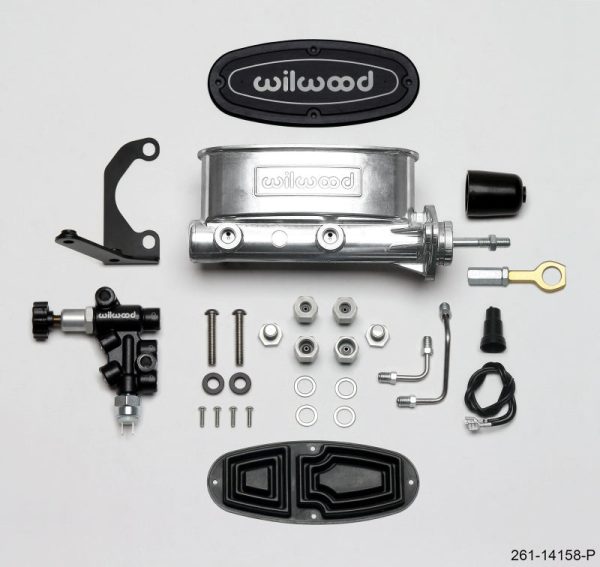 Wilwood HV Tandem M C Kit w L H Bracket & Prop Valve - 15 16in Bore Ball Burn.-W Push For Discount