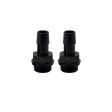 Mishimoto 2pcs. M20x1.5 1 2in Aluminum Catch Can Fittings - Black For Cheap