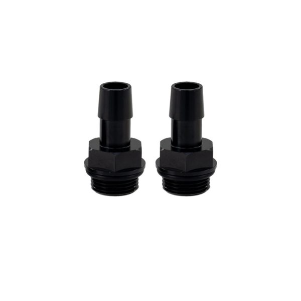 Mishimoto 2pcs. M20x1.5 1 2in Aluminum Catch Can Fittings - Black For Cheap